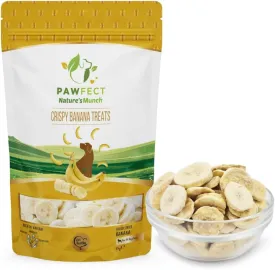 100% Natural Freeze-Dried Banana Treats for Dogs | Single Ingredient | Vegan Treats | Grain & Gluten Free | Low Calorie Training Treats (1.94oz)