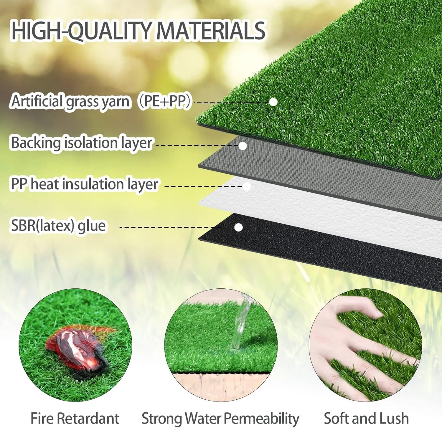 23 x 19 in Pet Potty Grass Mat with Tray, Complete Potty System for Indoor/Outdoor Puppy Training, Reusable Pet Litter Box Training Pads is Easy to Clean Good and Use