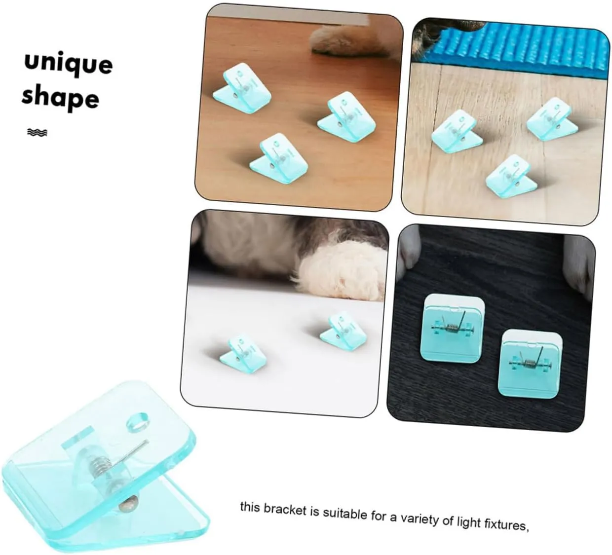 8pcs Pee Pad Holder Dog Training Floor Protection Holder Potty Pad Wall Clip Pee Pad Hold for Wall Pee Training Pad Holder Dog Potty Pad Holder Dog Training Pads Sky-Blue
