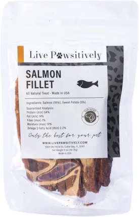 All-Natural Treat for Dogs & Cats, Single Ingredient, Salmon and Sweet Potato