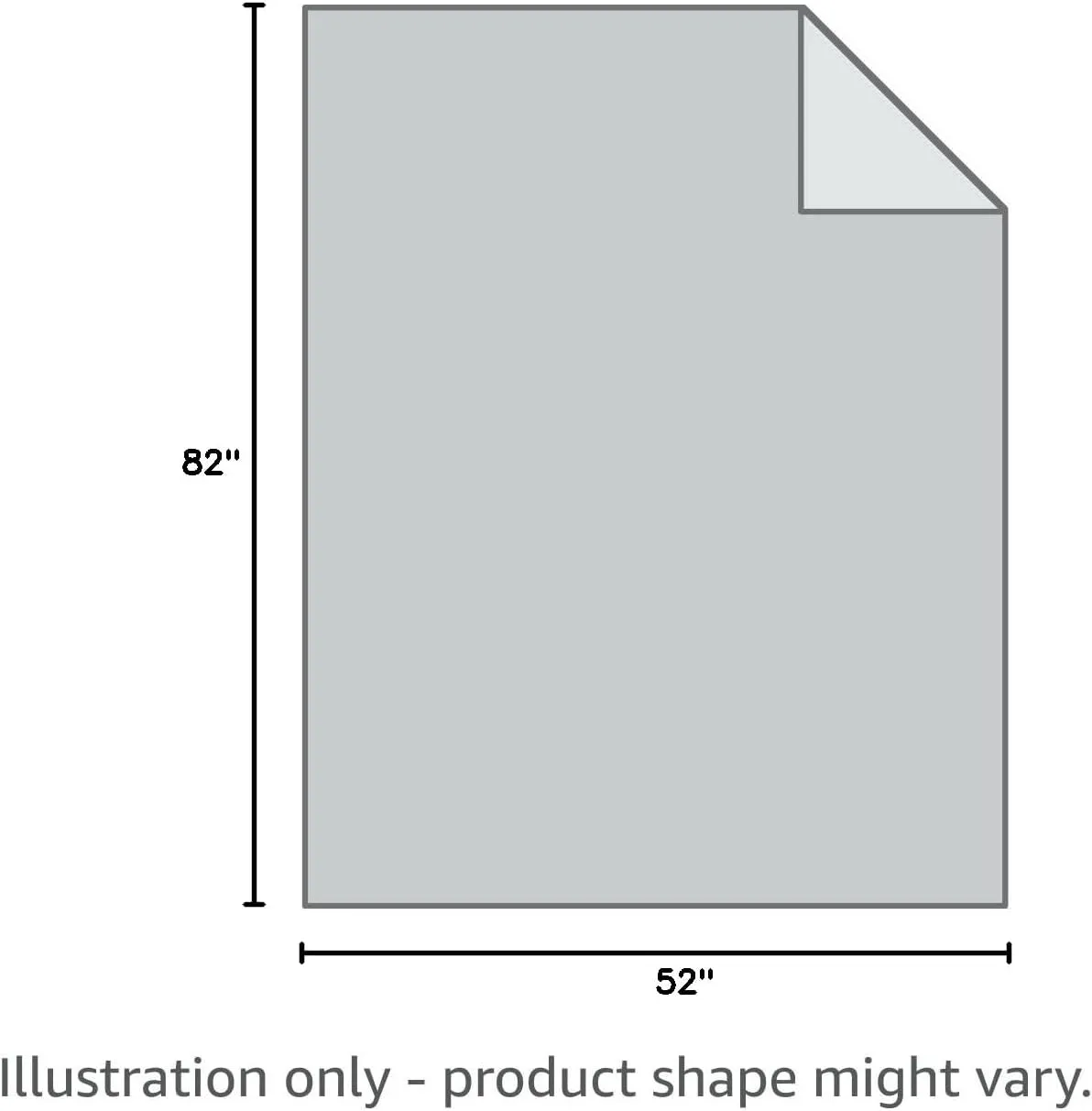 Ameritex Pet Bed Blanket Reversible 100% Waterproof Velvet Super Soft for Sofa and Bed (52x82 Inches, Light Grey Grey)
