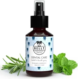 Belly Dog Breathe Freshener for Bad Breath - Fresh Mint - Eliminates Bad Breath, Plaque & Tartar Build-Up - No Rinse, No Brush - Dog Breath Spray with Aloe Vera and Grape Fruit - Made in Germany, 3oz