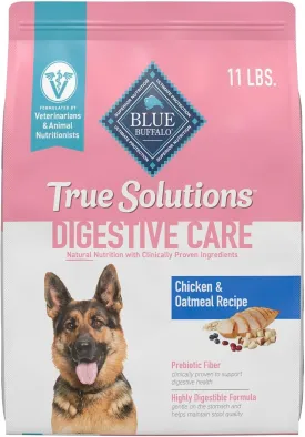 Blue Buffalo True Solutions Digestive Care Natural Dry Dog Food for Adult Dogs, Chicken, 11-lb. Bag