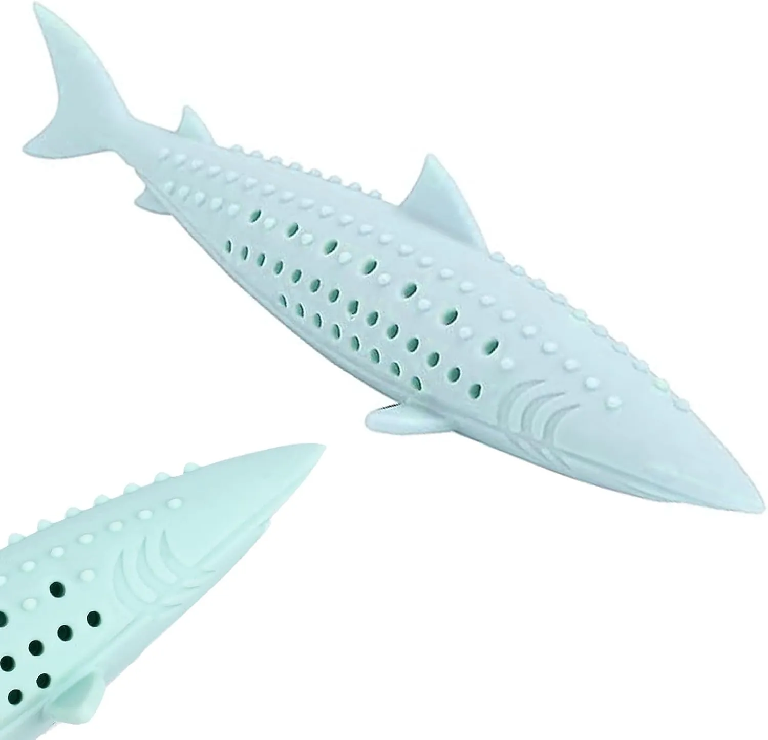 Cat Teething Toys, Fun Cat Fish Toy for Kittens Dental Care, Cat Treating Dispensing Toy No Catnip Included, Durable Cat Chew Toy (1 PCS), Green