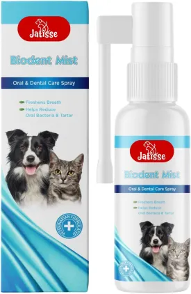 Cats and Dogs Breath Freshener for Oral and Dental Care: Eliminate Bad Dog Breath and Cat Bad Breath - Dog Breath Freshener Fights Tartar & Plaque (1.69 fl oz (Spray Form))