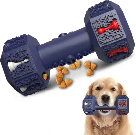 Dog Training Toys for Aggressive Chewers Pet Dumbbell Dog Chew Toy for Medium Small BreedsFood Grade Non-Toxic Dental Pet Toy(Dumbbell Toys, 6 in Medium)