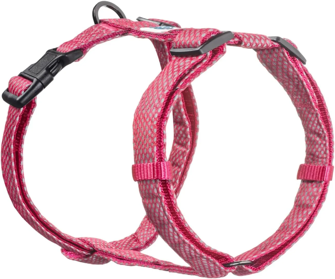 Embark Illuminate Reflective Dog Harness Easy On/Off, No Choke, No Pull Be Seen from All Angles Large Dog Harness. Pink