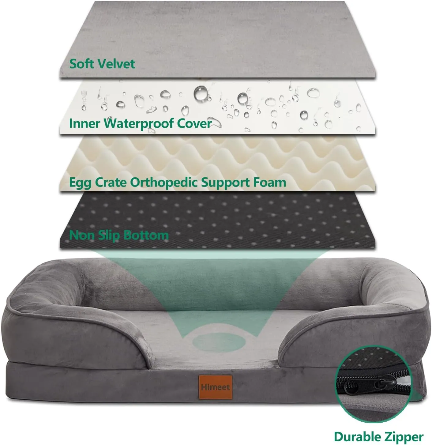 Extra Small Pet Bed with Washable Cover XS Pet Bed 20x15 Waterproof Liner for Dogs Up to 10 lbs