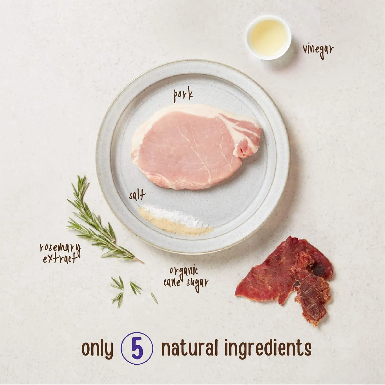 Full Moon Natural Cut Pork Jerky Healthy All Natural Dog Treats Human Grade Grain Free 10 oz