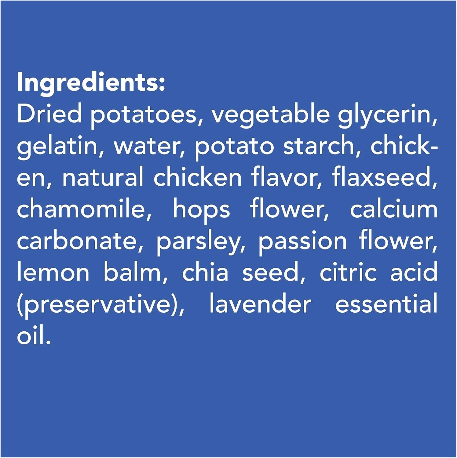 Get Naked Calming Dental Sticks for Dogs  Grain-Free Chicken Flavor, Anxiety Relief with Chamomile, Passion Flower, No CBD, Tartar Control, Gluten-Free  Large Sticks 6.6 oz Bag