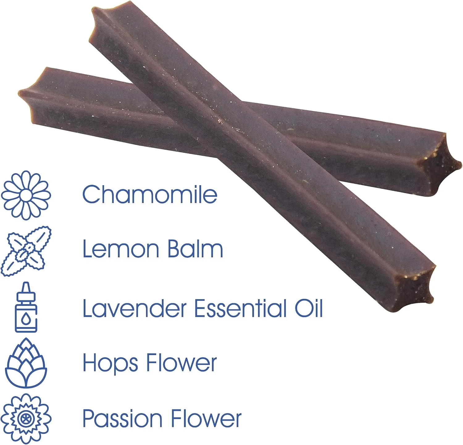 Get Naked Calming Dental Sticks for Dogs  Grain-Free Chicken Flavor, Anxiety Relief with Chamomile, Passion Flower, No CBD, Tartar Control, Gluten-Free  Small Sticks 6.2 oz Bag