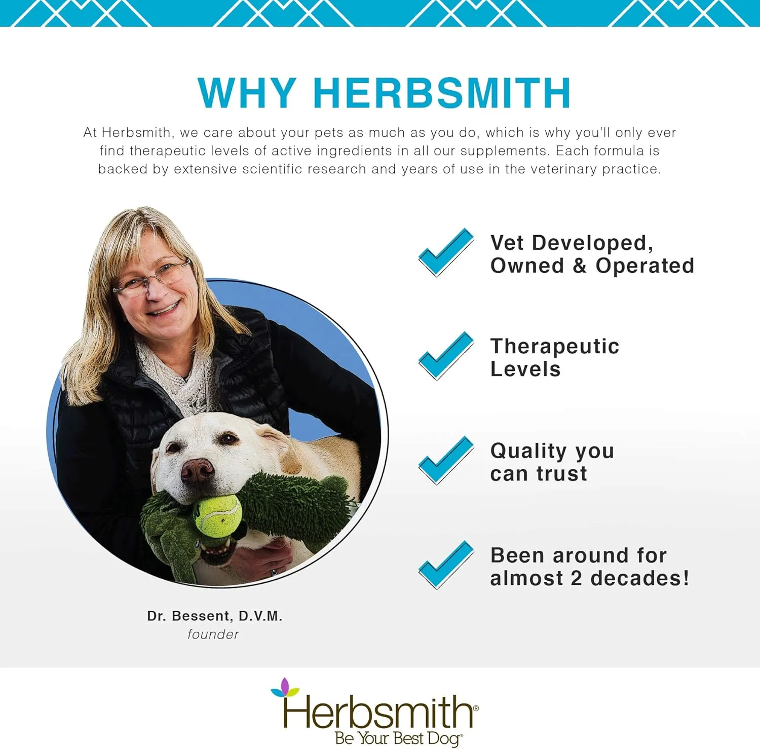 Herbsmith Microflora Plus  Dog Digestion Aid Probiotics and Digestive Enzymes for Dogs  Prebiotic for Dogs  60 Capsules