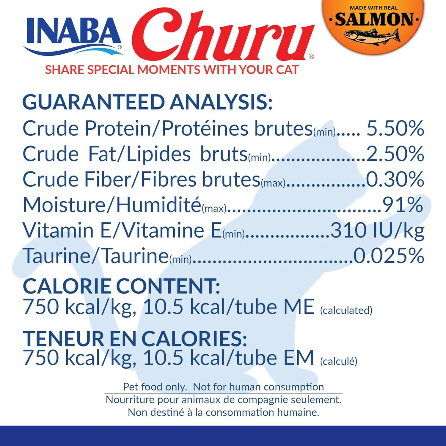 INABA Salmon Churu Cat Treats, Lickable, Squeezable Creamy Pure Cat Treat with Green Tea Extract & Taurine, 0.5 Ounces Each Tube, 40 Tubes, Salmon Variety Box