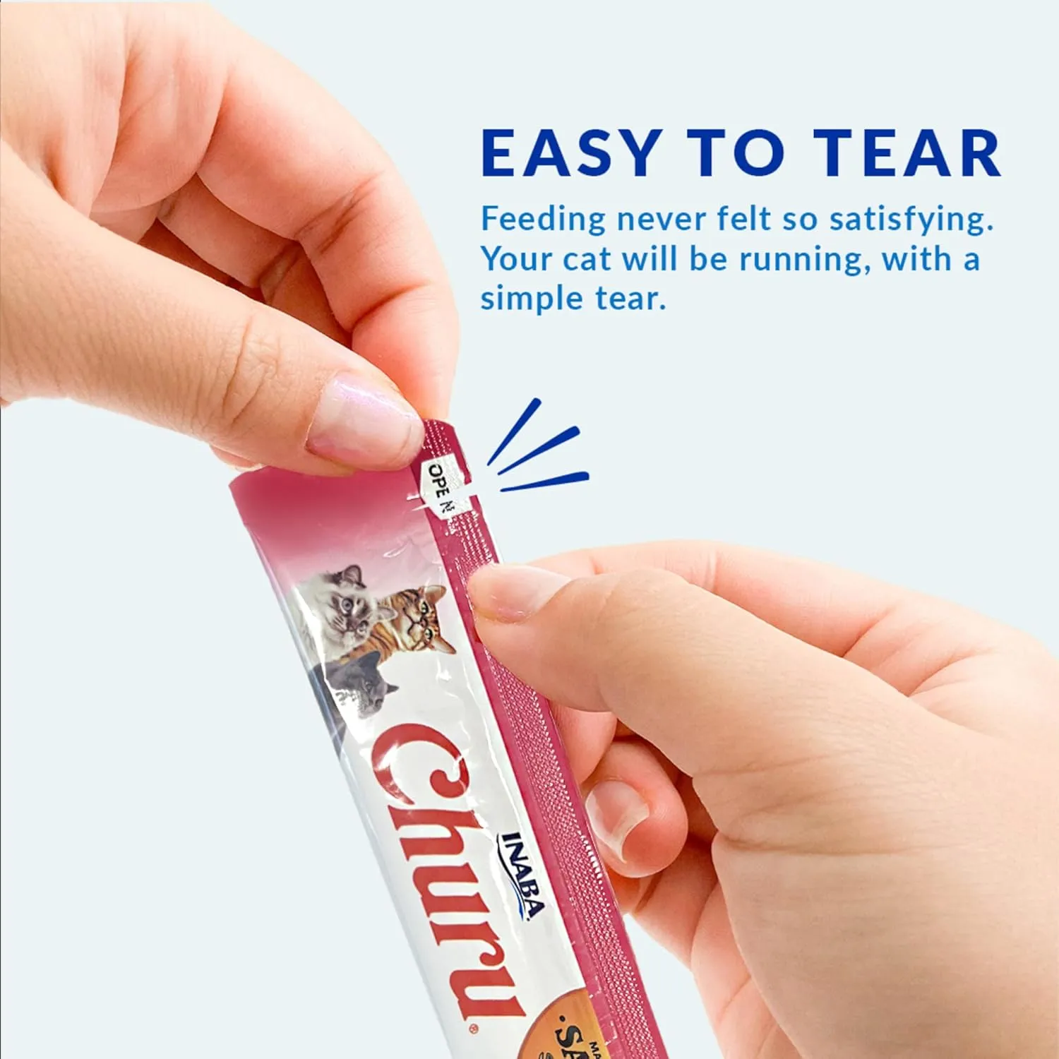 INABA Salmon Churu Cat Treats, Lickable, Squeezable Creamy Pure Cat Treat with Green Tea Extract & Taurine, 0.5 Ounces Each Tube, 40 Tubes, Salmon Variety Box