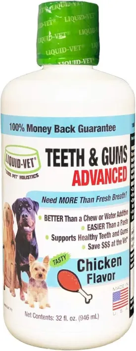 K9 Teeth & Gums Advanced Formula, Chicken Flavor, 32 oz