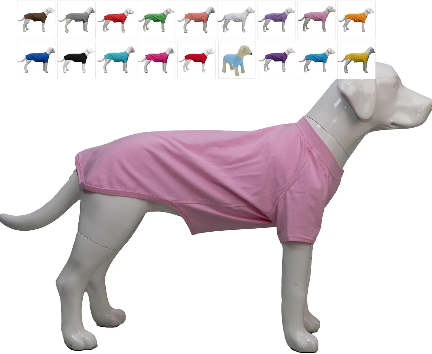 Lovelonglong Bulldog Clothes Dog Clothing Blank T-Shirt Tee Shirts for French Bulldog English Bulldog American Pit Bull Pugs 100% Cotton Skin Care Pink B-M