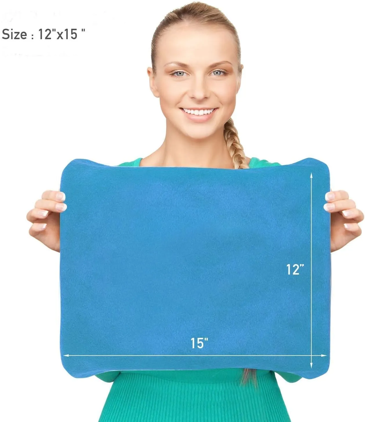 MARUNDA Pet Heating Pad,Cat Dog Electric Pet Heating Pad Indoor Waterproof,Auto Constant Temperature, Chew Resistant Steel Cord (Blue, S-12" x 16")