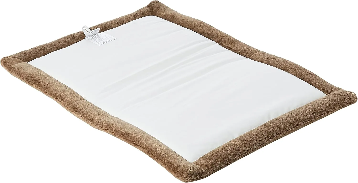 Midwest Homes for Pets Deluxe Micro Terry Pet Bed, Dog Bed & Crate Mat, Taupe