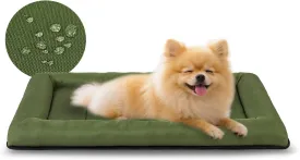 Miguel Oxford Outdoor Waterproof Dog Bed for Metal Dog Crates Water-Resistant All Weather Pet Mat Durable Easy Wipe Clean Travel Indoor Outdoor Puppy Cat Crate Bed 24inch, Green
