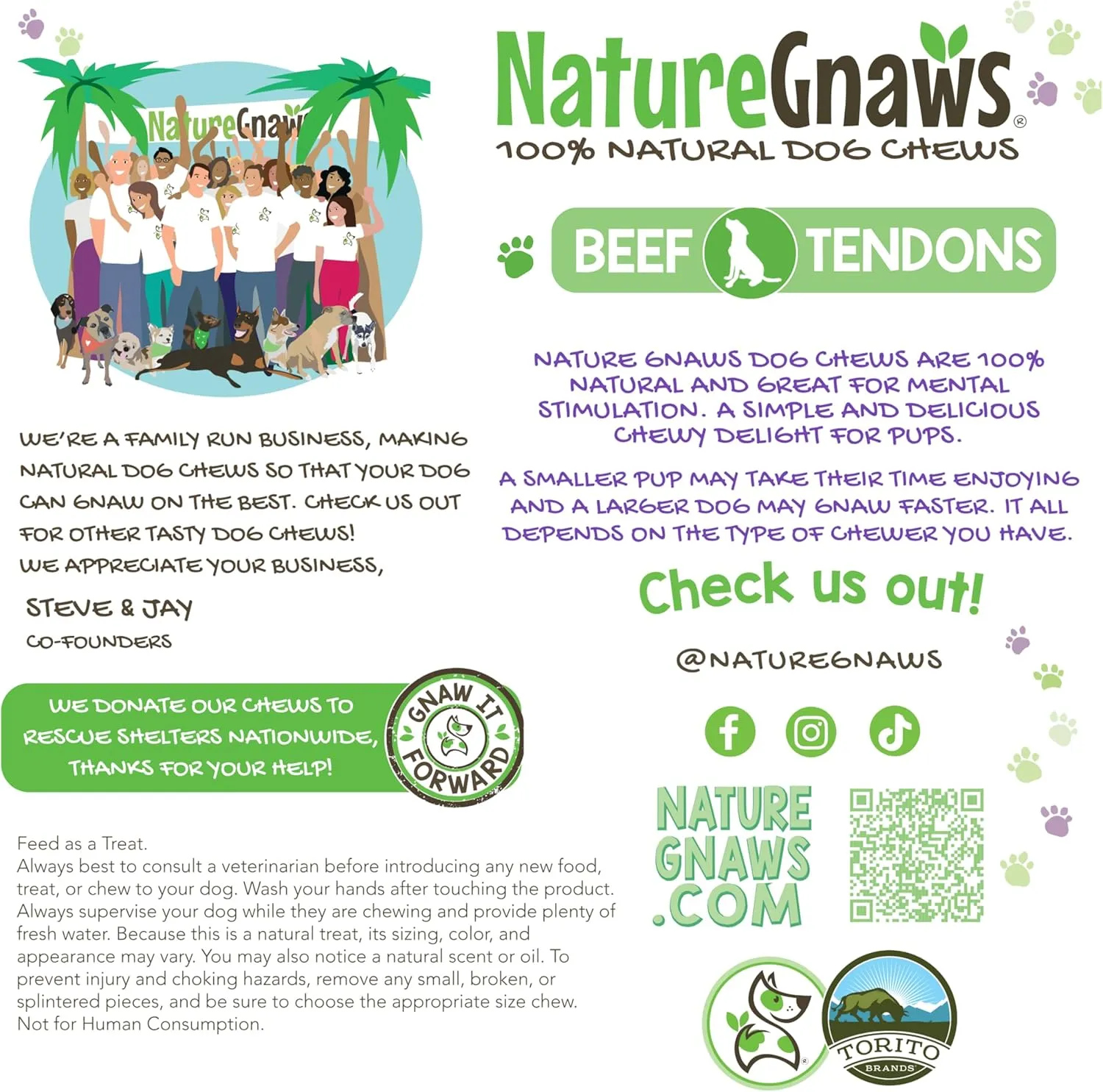 Nature Gnaws Beef Tendons for Dogs 4-5" (12 Count) - Mixed Thickness - Long Lasting for Small and Medium Dogs - Natural Beef Jerky Dog Chew Bones - Rawhide Free