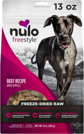 Nulo Freestyle Freeze-Dried Raw, Ultra-Rich Grain-Free Dry Dog Food for All Breeds and Life Stages with BC30 Probiotic for Digestive and Immune Health