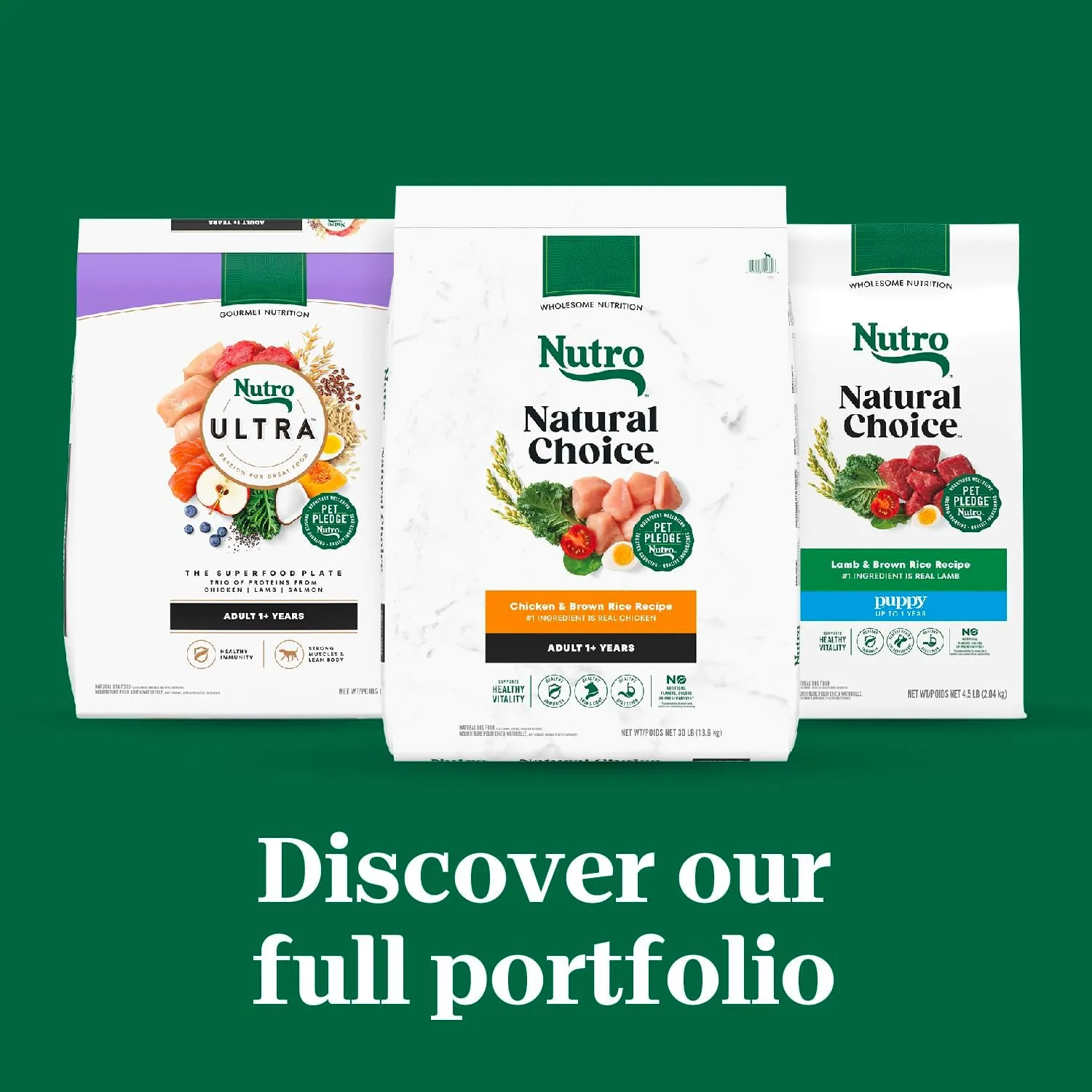 Nutro Natural Choice Large Breed Puppy Dry Dog Food, Chicken and Brown Rice Recipe, 30 lbs.