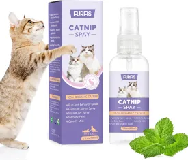Organic Extra Strength Catnip Spray for Cats & Kittens - Highly Potent Calming Spray, Stress Relief Indoor Cats, Renews Toys & ScratchersNatural Mess-Free Formula   Potent Catnip (2 Oz)