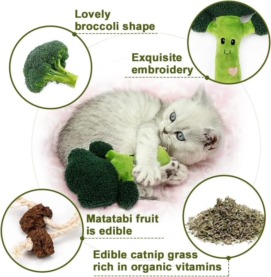 PAZ'S GIFT Cat Plush Toy Chewy Indoor Catnip Stuffed Plush Soothing Kitten Separation Anxiety cat Teething Chew Toy Interactive Anti-Bite Organic Cat Kick Toy Reduce Boredom Cute Muppets