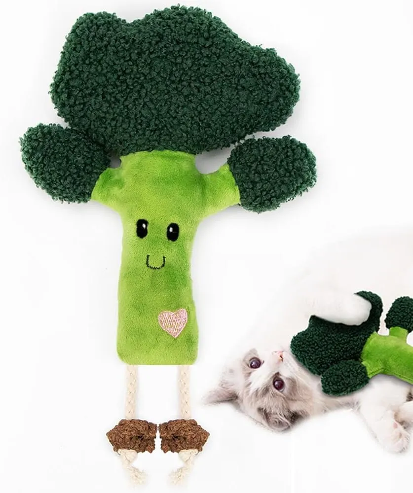 PAZ'S GIFT Cat Plush Toy Chewy Indoor Catnip Stuffed Plush Soothing Kitten Separation Anxiety cat Teething Chew Toy Interactive Anti-Bite Organic Cat Kick Toy Reduce Boredom Cute Muppets