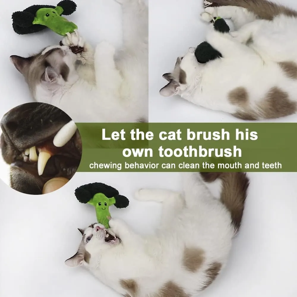 PAZ'S GIFT Cat Plush Toy Chewy Indoor Catnip Stuffed Plush Soothing Kitten Separation Anxiety cat Teething Chew Toy Interactive Anti-Bite Organic Cat Kick Toy Reduce Boredom Cute Muppets