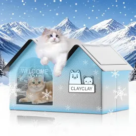 Pet Cooling House with Air Conditioning 10 Ice PacksSummer Shelter for Indoor Outdoor Feral Cats & Small Dogs with Winter Heating PadSuitable for All Seasons