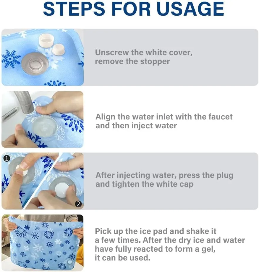 Pet Cooling Pad, Pet Cooling Mats for Dogs, Dry Ice Pet Pad, Waterproof Ice Gel Pet Pad, Summer Cooling Gel Cushion Ice Water Bag for Dog Cat Beds, Sofa Cushion-Light Blue 30 * 40CM