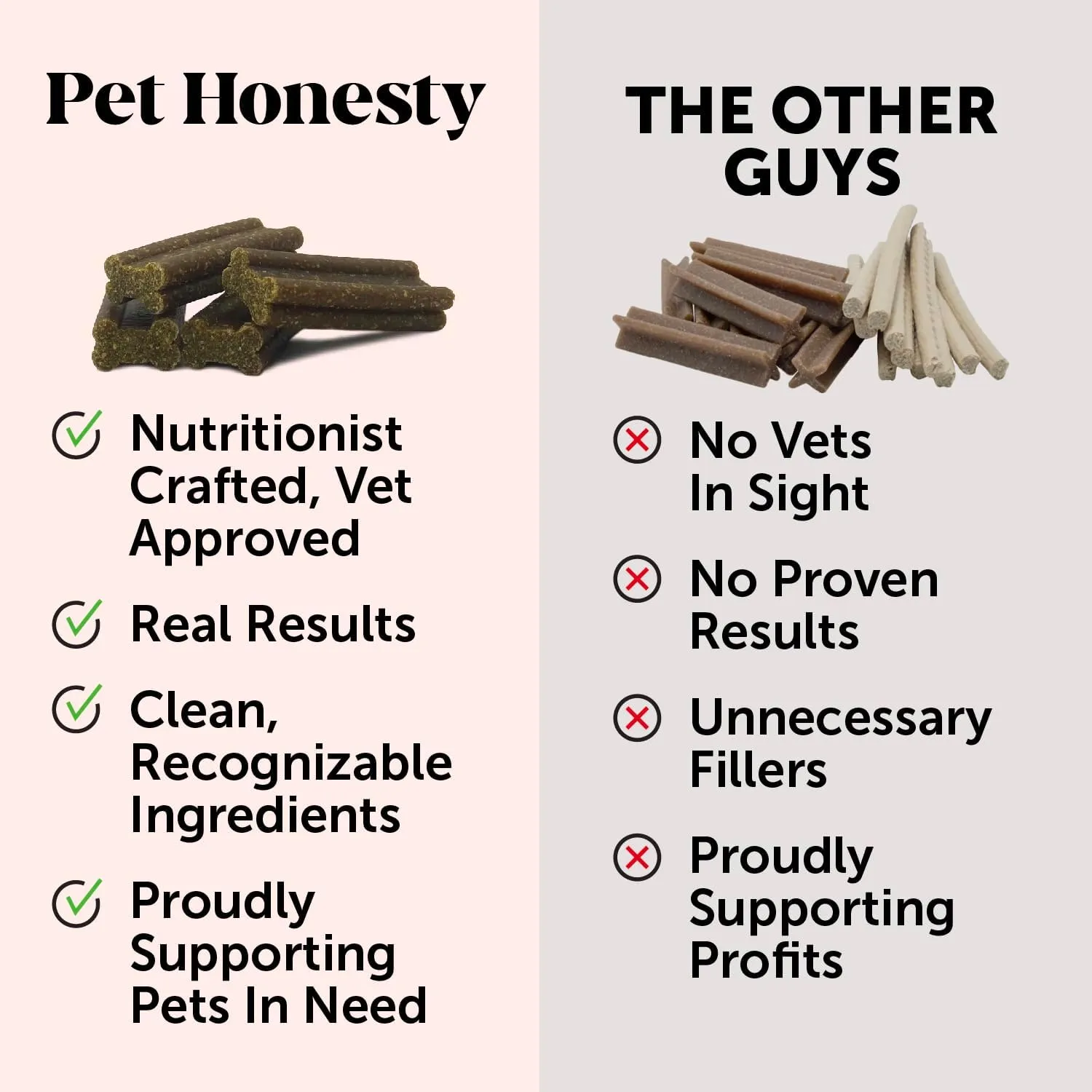 Pet Honesty Hemp Calming Fresh Sticks - Dental Sticks for Dogs - Natural Dental Chews, Calming Support for Dogs, Reduce Hyperactivity and Anxiety, Freshen Dog Breath, Reduce Plaque   Tartar - (30 ct)