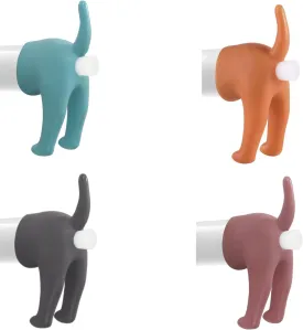 Pooping Dog Butt Toothpaste Topper, Dog Toothpaste Dispenser, Gag Gift Toothpaste Squeezer,Safe Nature Rubber with Stopper