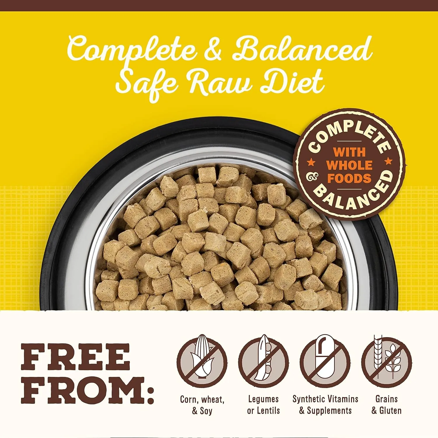 Primal Freeze Dried Puppy Dog Food, Pronto Mini Nuggets; Scoop & Serve, Complete & Balanced Meal; Also Use As Topper or Treat; Premium, Healthy, Grain Free, High Protein Raw Dog Food (7 oz)