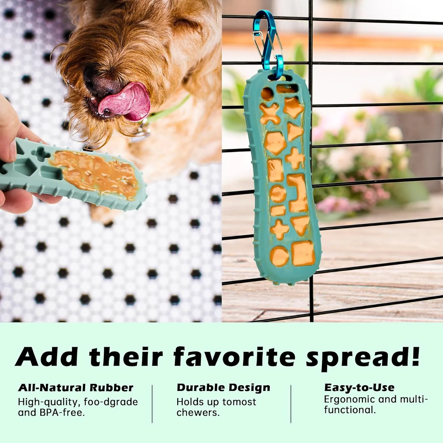 Puppy Chew Toy & Treat Starter Pack - Puppys Chew Toys for Teething - Long-lasting Puppys Chew Treat - Puppy Supplies - can Relieve Anxiety, Dog Toy for Small Medium Breed (Green and Black)