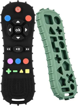 Puppy Chew Toy & Treat Starter Pack - Puppys Chew Toys for Teething - Long-lasting Puppys Chew Treat - Puppy Supplies - can Relieve Anxiety, Dog Toy for Small Medium Breed (Green and Black)