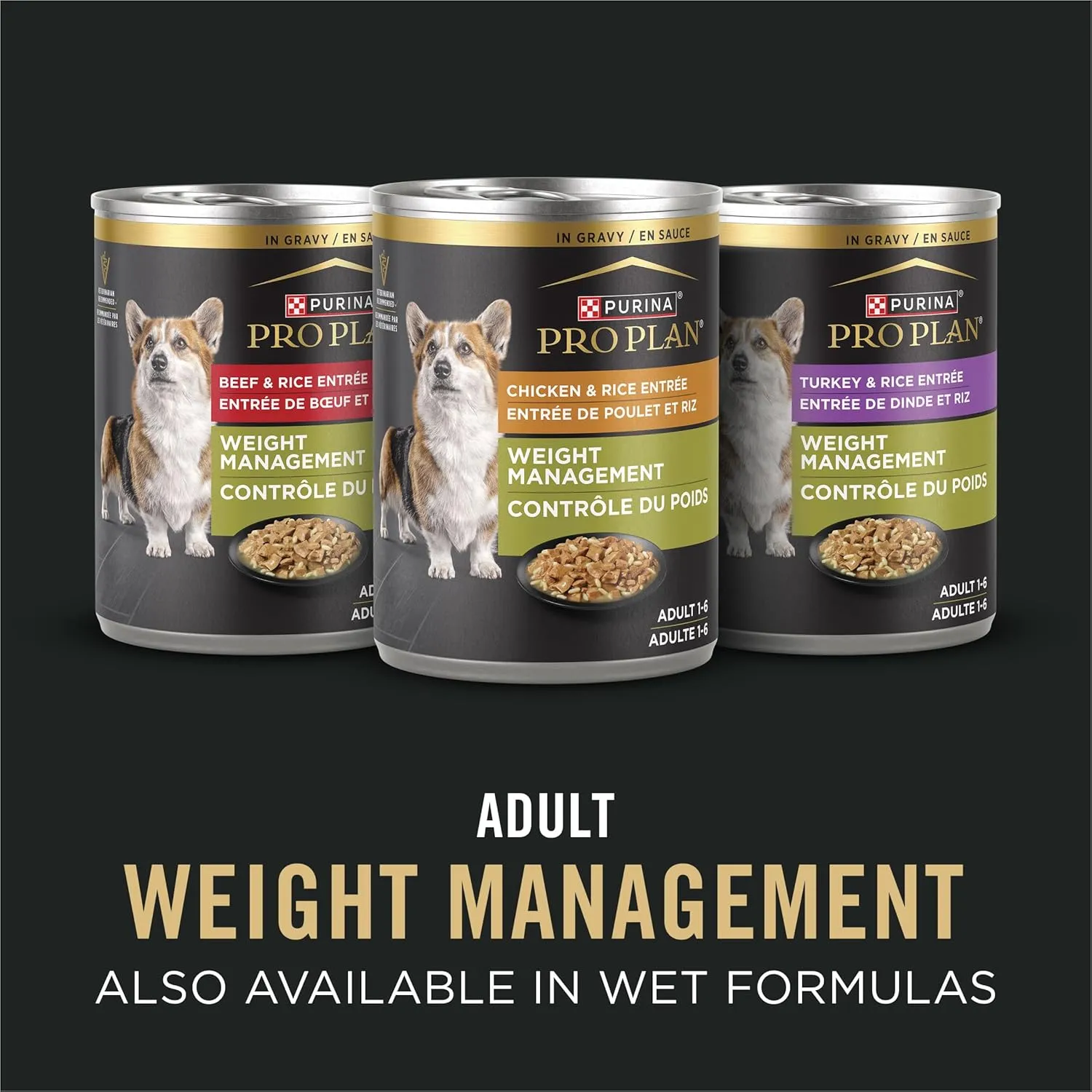 Purina Pro Plan Adult 7 Plus Weight Management Shredded Blend Chicken and Rice Formula Senior Dog Food - 6 lb. Bag