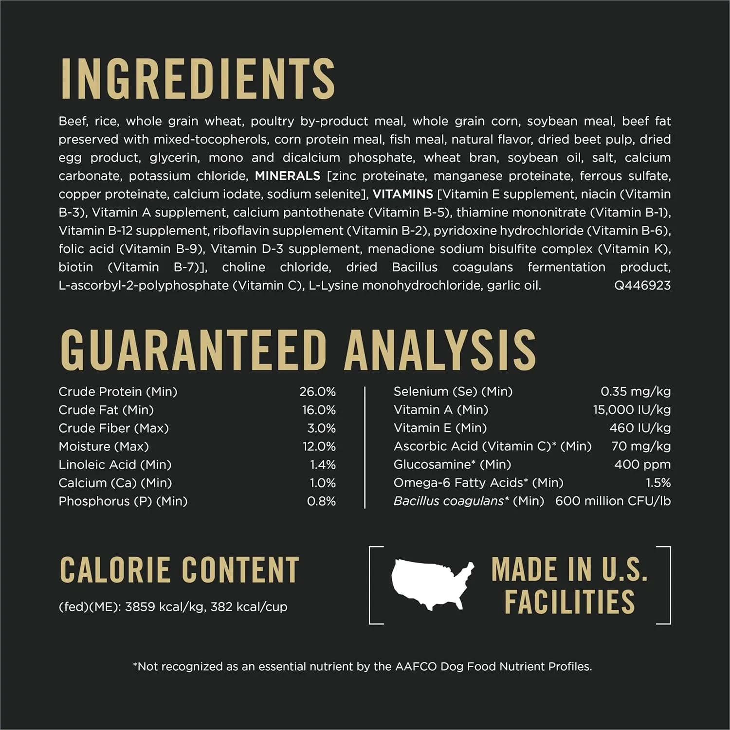 Purina Pro Plan Complete Essentials Shredded Blend Beef and Rice Dog Food Dry Formula with Probiotics for Dogs - 35 lb. Bag