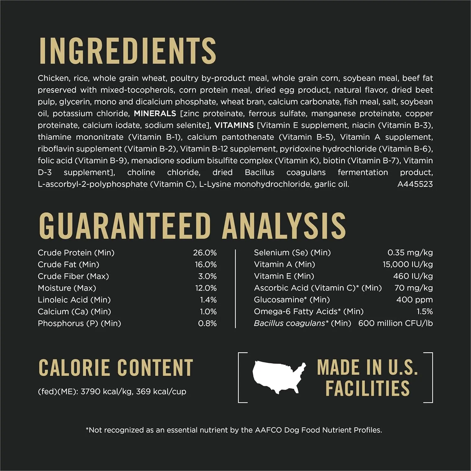 Purina Pro Plan Complete Essentials Shredded Blend Chicken and Rice Dog Food Dry Formula with Probiotics for Dogs - 47 lb. Bag