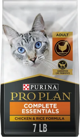 Purina Pro Plan High Protein Cat Food With Probiotics for Cats, Chicken and Rice Formula - 7 lb. Bag