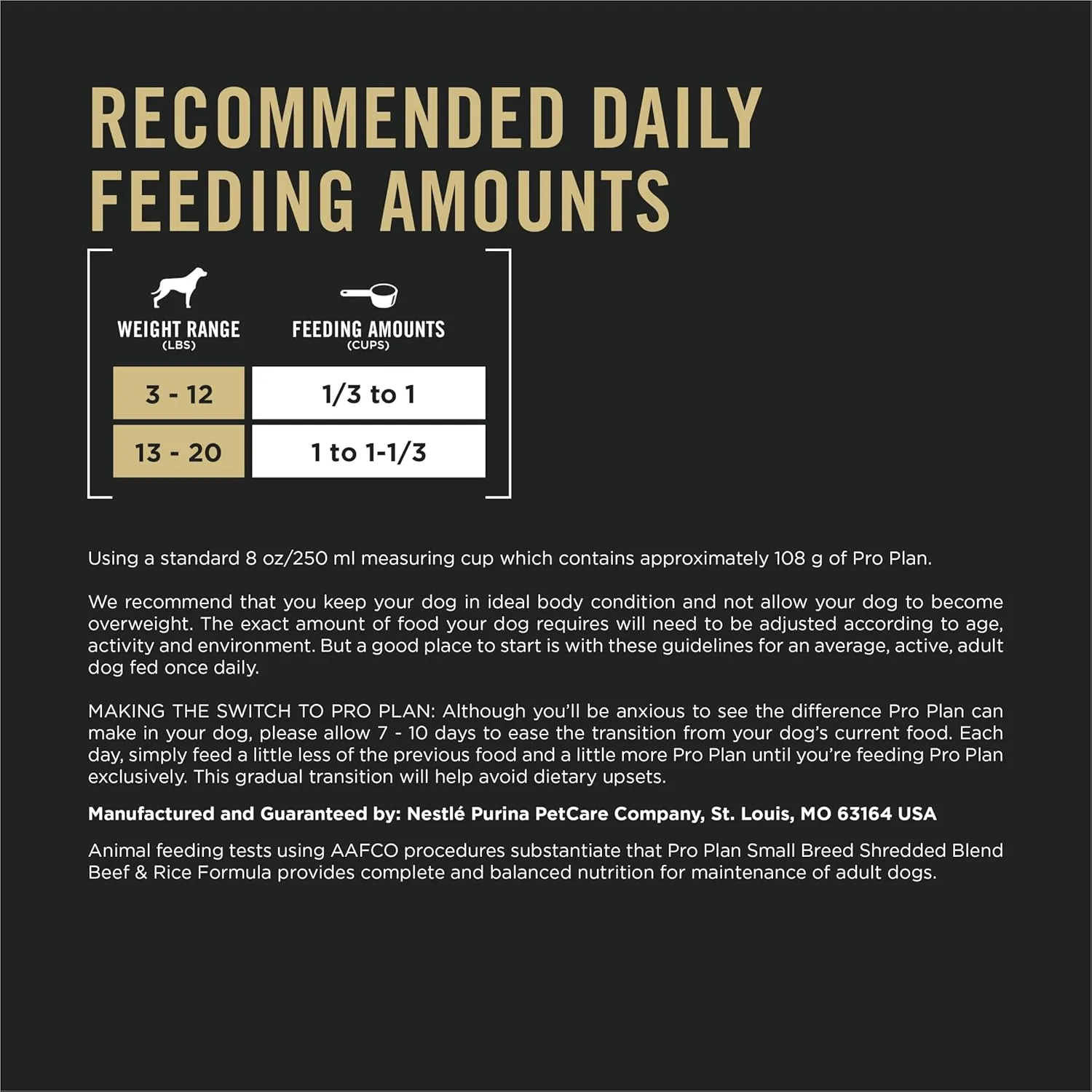 Purina Pro Plan Small Breed Dry Dog Food, Shredded Blend Beef and Rice Formula With Guaranteed Live Probiotics - 6 lb. Bag