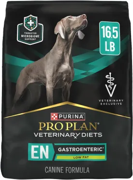 Purina Pro Plan Veterinary Diets EN Gastroenteric Low Fat Canine Formula Dog Food Dry Recipe - 16.5 lb. Bag