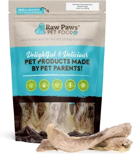 Raw Paws Freeze Dried Duck Necks for Dogs, 5-oz - Made in USA - All Natural Duck Dog Treats - Single Ingredient