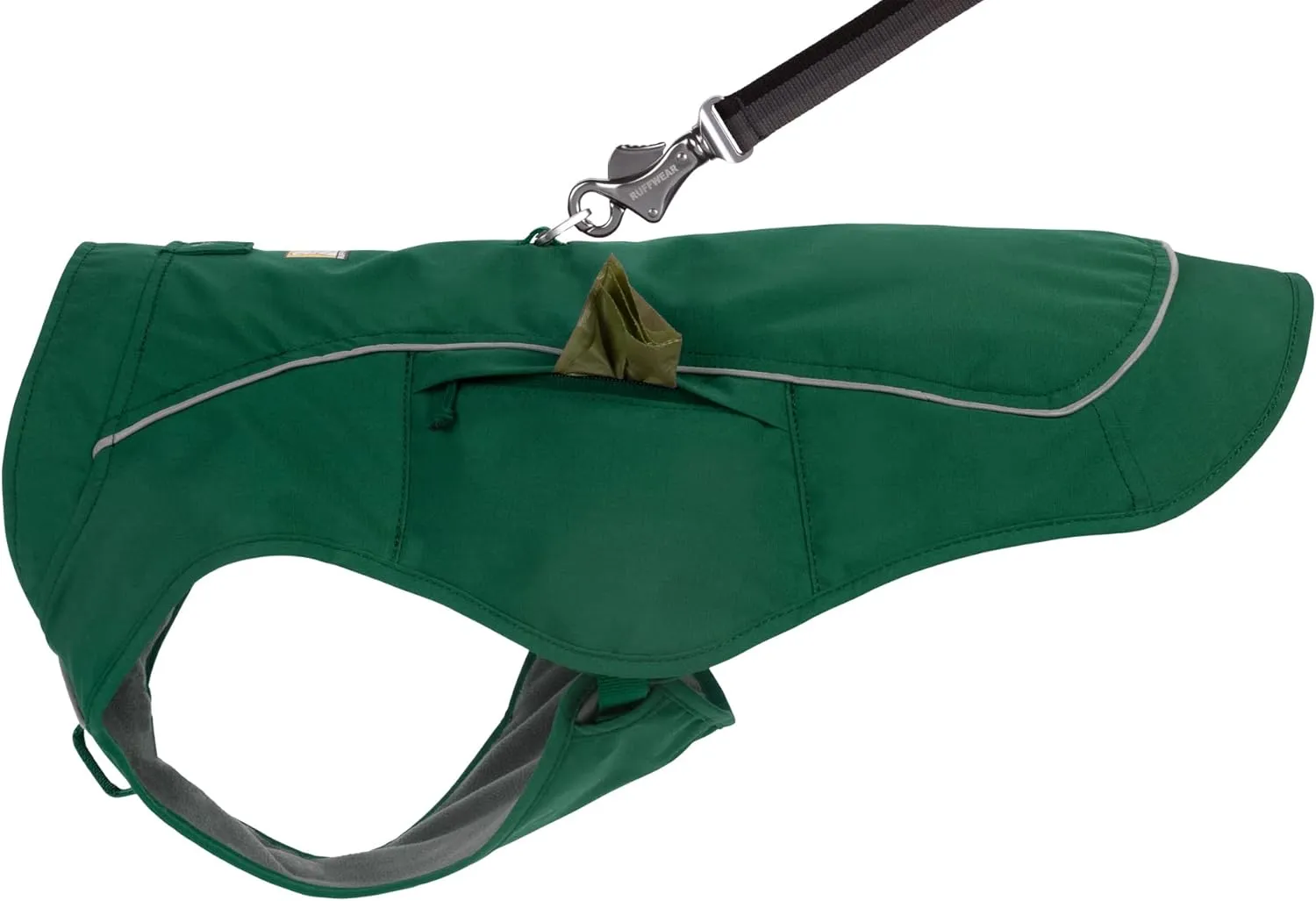 Ruffwear, Overcoat Fuse Jacket Harness Combo for Dogs, Evergreen, X-Small