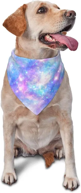 Tie Dye Dog Bandanas Washable Dog Scarf Triangle Bibs Cute Pet Bandana,Reversible Bibs Scarf, Adjustable Dog Kerchief (Colorful)