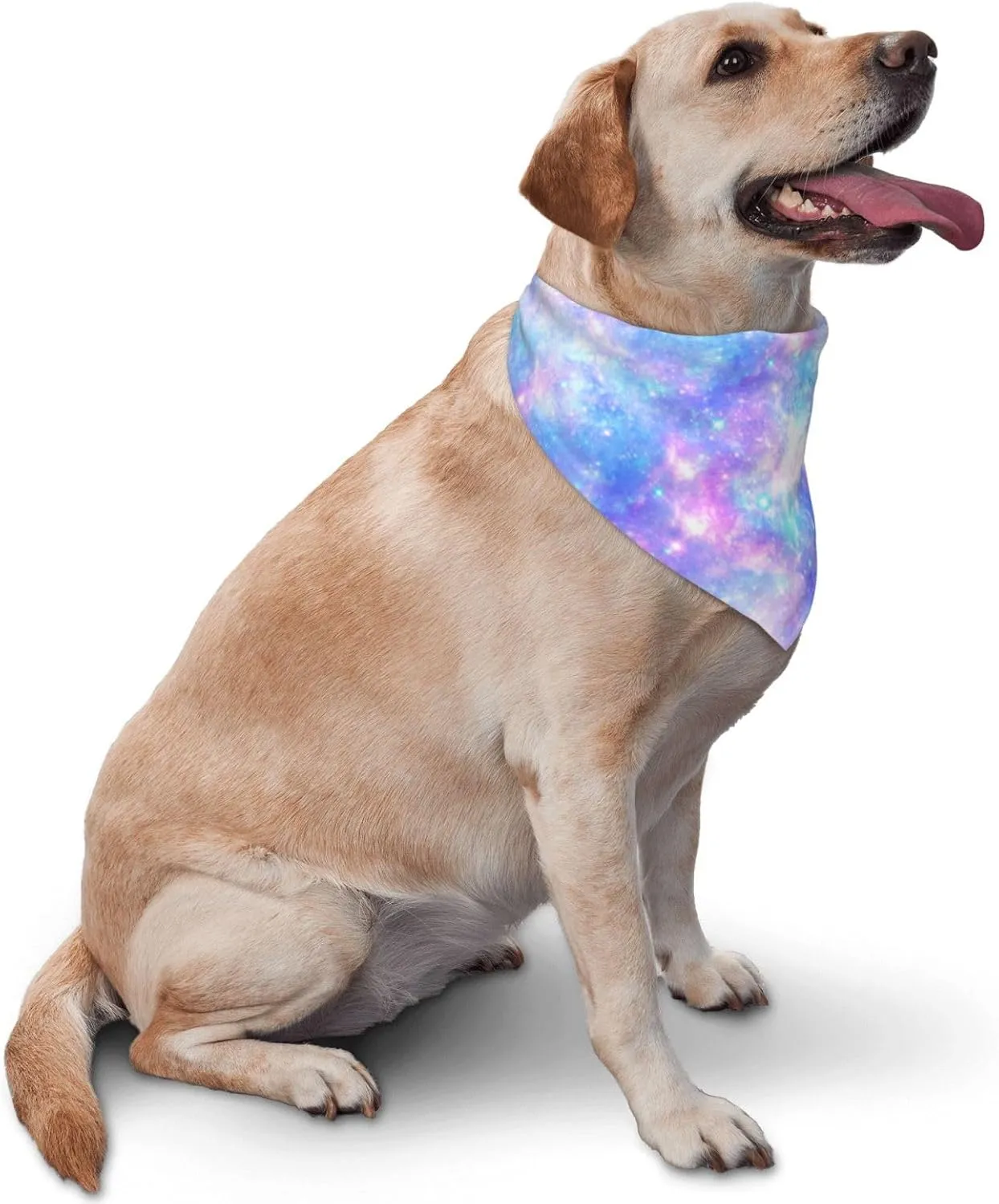 Tie Dye Dog Bandanas Washable Dog Scarf Triangle Bibs Cute Pet Bandana,Reversible Bibs Scarf, Adjustable Dog Kerchief (Colorful)