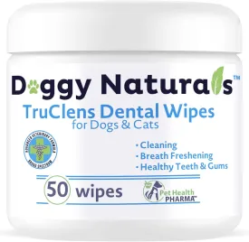 Truclens Dental Wipes fro Cats and Dogs (50 Count)