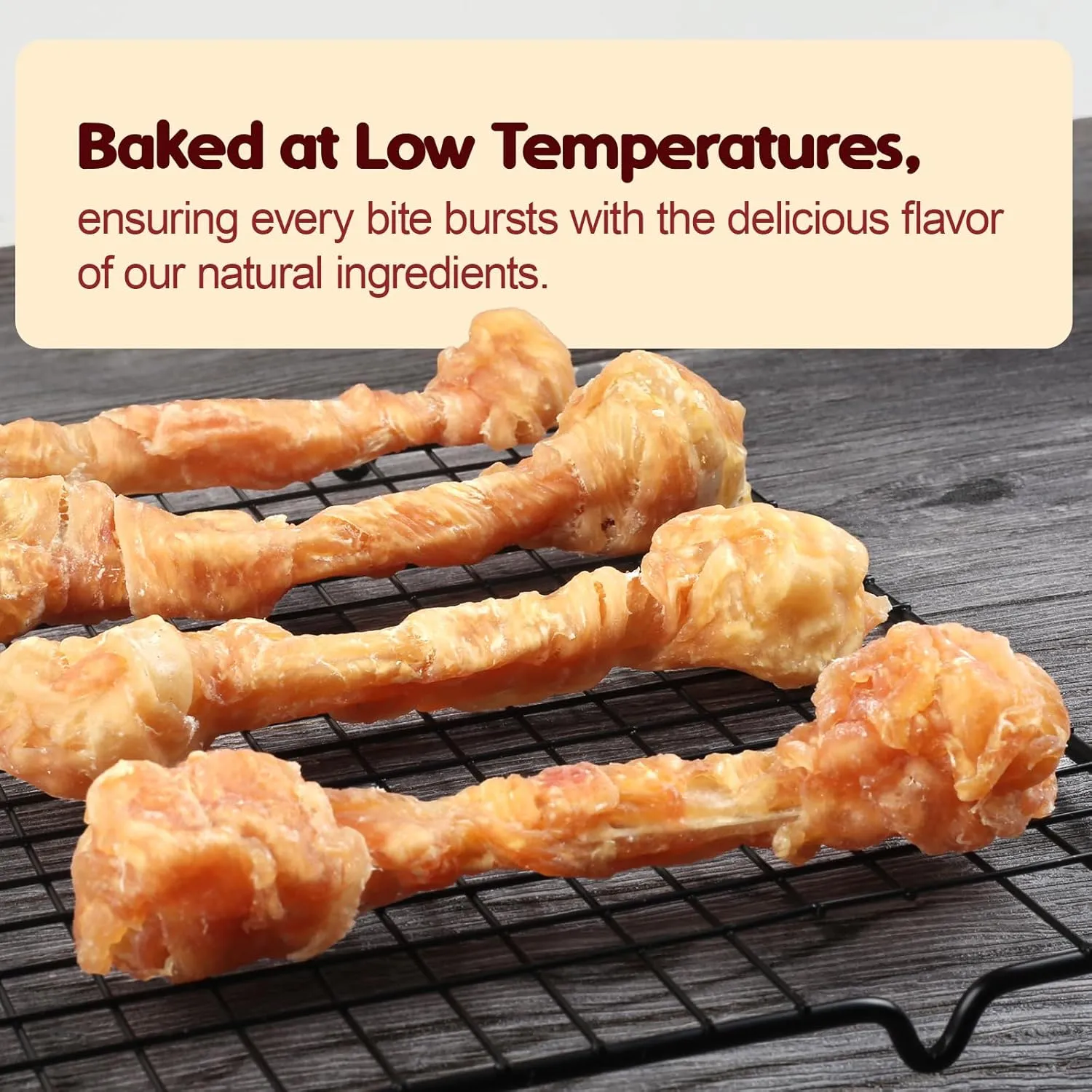 Turkey Tendons for Dogs  Medium Dogs Training Treats, Natural Long-Lasting Chews Sticks, High-Protein Beef Tendons, BoneM(6 Units/Pack, 4.66 oz)