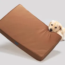 Veehoo Chew Proof Dog Bed for Crate, Durable XL Dog Crate Bed with Hidden Zipper, Outdoor Waterproof Pet Bed with Removable Washable Cover, Memory Foam Bed for Large Dogs